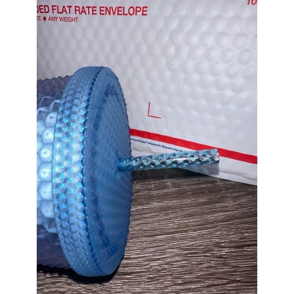 Starbucks Blue Purple Ombre Honeycomb‎ Studded Tumbler Cold Cup 24oz with Straw